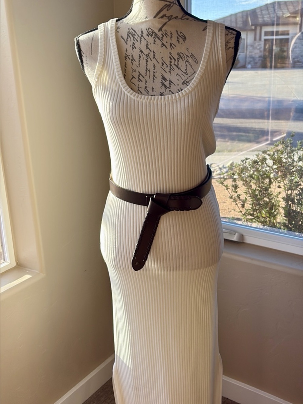 1. State Textured Cream Maxi Dress